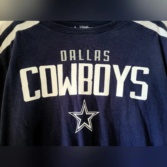 Dallas Cowboys Authentic - Mens Size M - Logo Long Sleeve T- shirt NFL - Picture 2 of 4